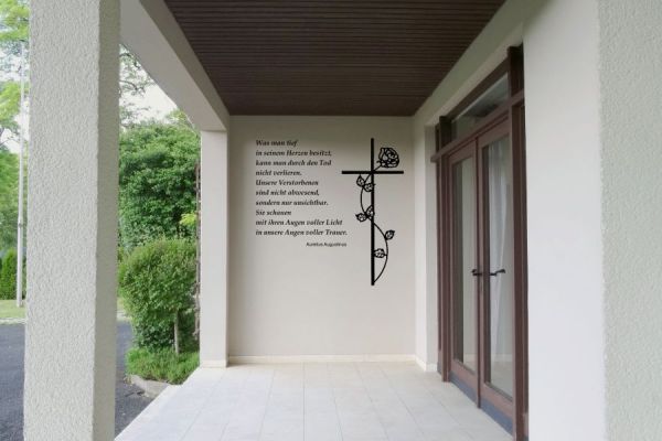 Fassadenbeschriftung Leichenhalle Drosendorf