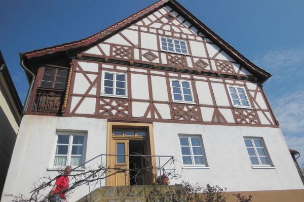 Fachwerkfassade Marktzeuln Vorzustand