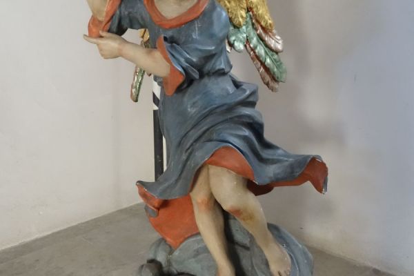 Heiligenfigur Emtmannsberg Vorzustand