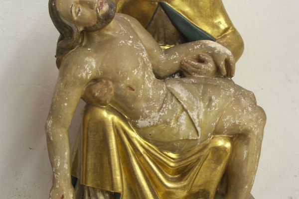 Gosberg Figuren Maria und Jesus Vorzustand