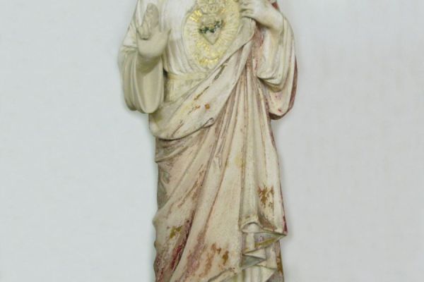 Statue Herz-Jesus Vorzustand