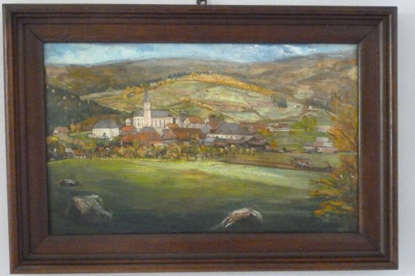 Gemälde Bischofsmais Endzustand
